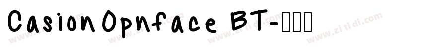 CasionOpnface BT字体转换